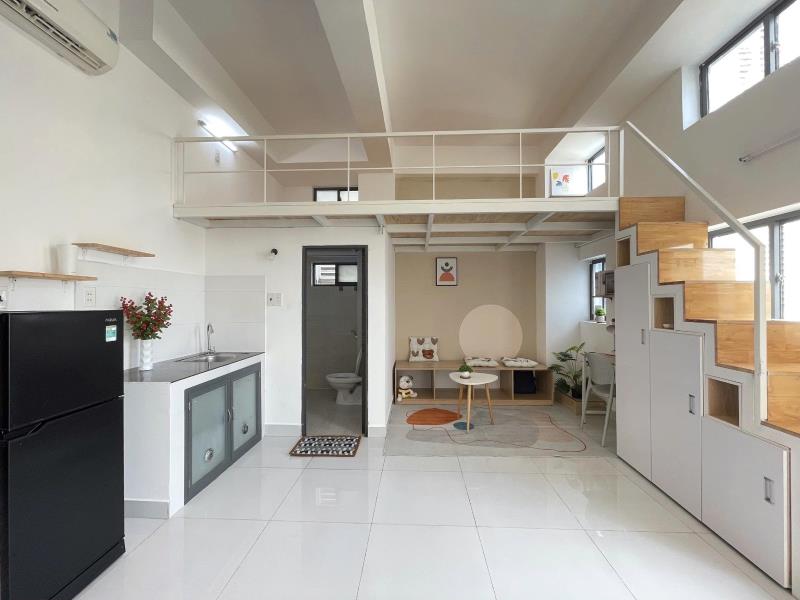 Thuê ngay căn hộ có gác ban công full nội thất 38m2 ngay điện biên phủ gần võ thị sáu quận 3 giáp quận 1 khu an ninh tốt - Ảnh 2