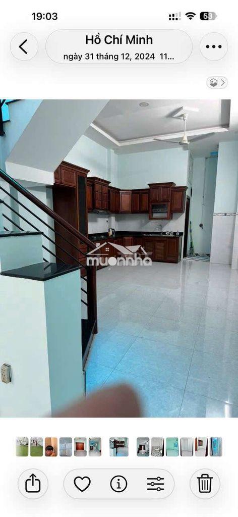 Cần cho thuê nhà p đht.đường  nvq .dt 4,3 x18 .1 rrệt 1 lầu 3pn 2ws - Ảnh 2