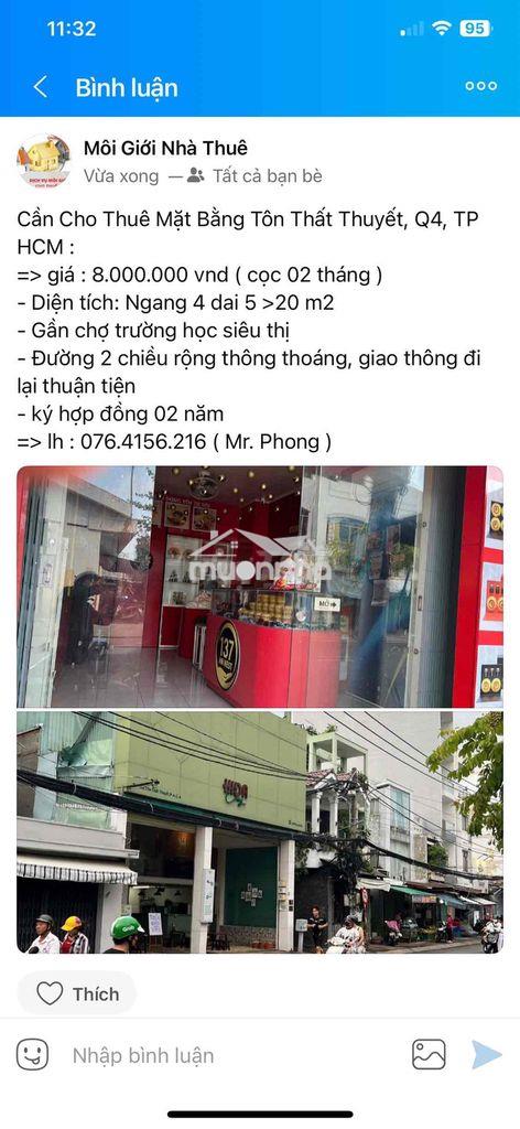 Mbkd đường tôn thất thuyết, q4