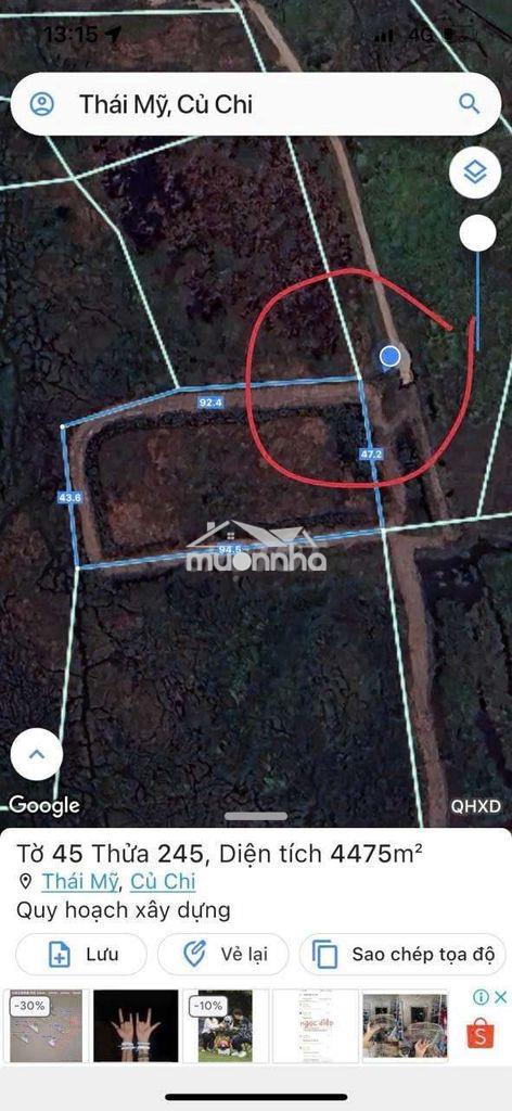 1.500m2 gần ub xã thái mỹ cũ