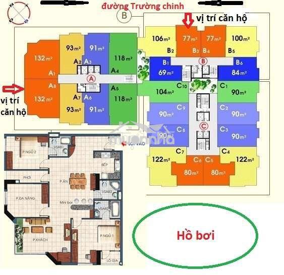 💎 [Hiếm] bán căn góc 133m² + 3pn+ 3wc. 2 view đông nam + đông bắc . - Ảnh 4