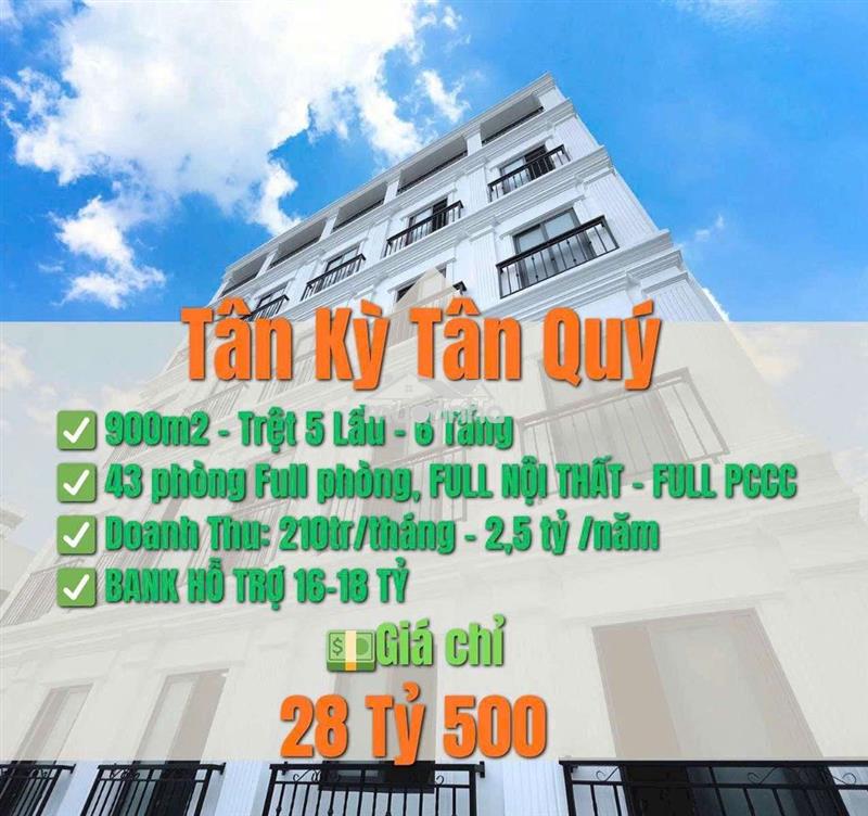 Bán chdv tktq 210tr/tháng - 2 tỷ5/ năm giá 28 tỷ 5