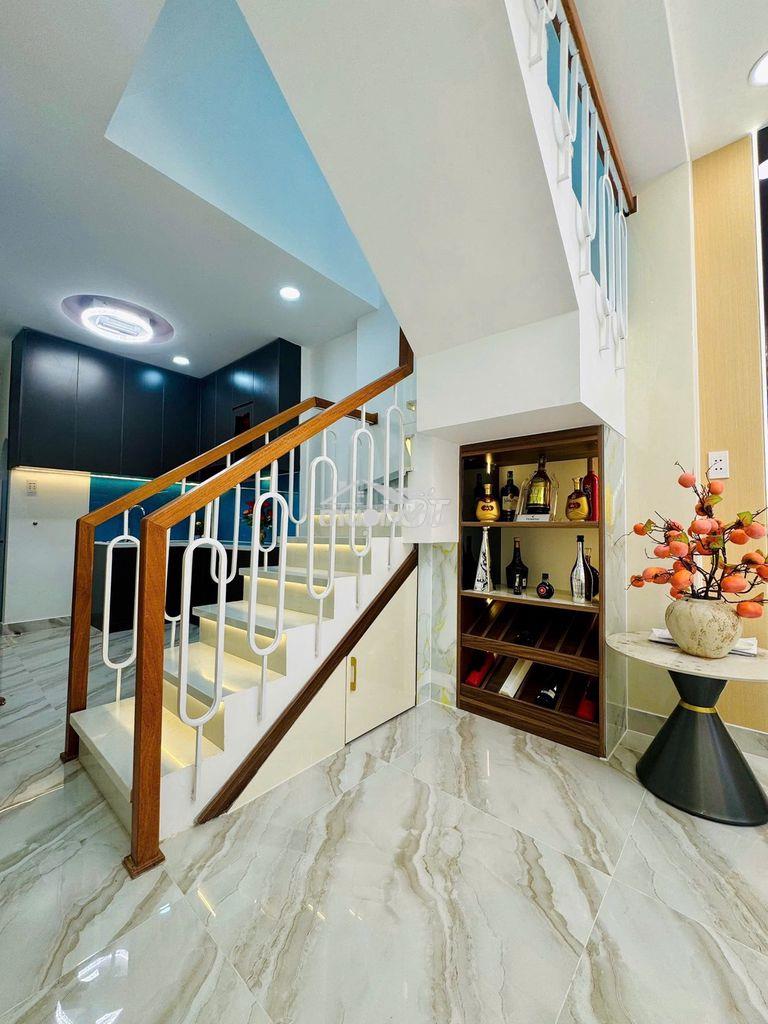 Nhà phạm thế hiển, 4x12 dt 36m2, 4 tầng 3 phòng ngủ 5 tỷ nhận nhà - Ảnh 2