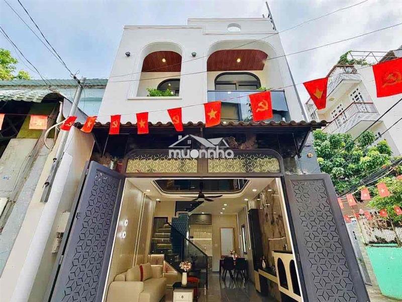 Cho thuê nhà xinh 3pn(có pn trệt) full nội thất mới 100% 14tr