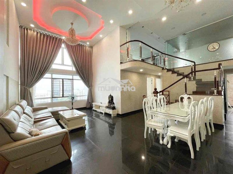 Cho thuê căn hộ duplex,tầng cao thoáng mát,full nội thất ,