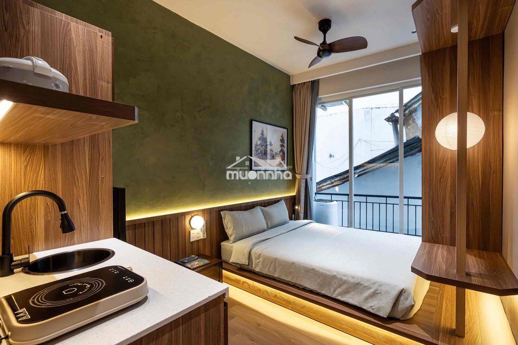 Căn hộ studio ban công có gu thiết kế đẹp trung tâm bình thạnh - Ảnh 2