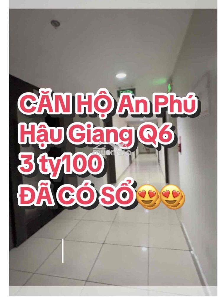 Chung cư an phú hậu giang q6 dt 55m2 có 2pn giá bán 3ty090 nhà mới