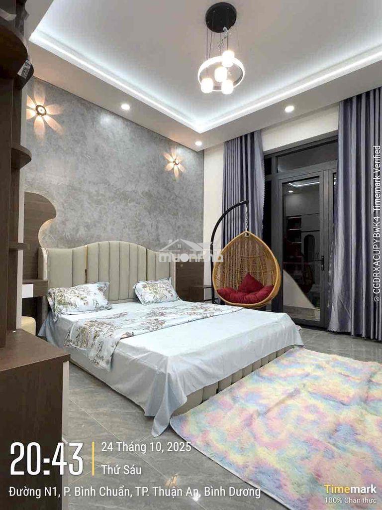 Nhà 2 lầu 1 trệt bình chuẩn,thuận an,đầy đủ nội thất,đường 7m đậu ô to - Ảnh 4