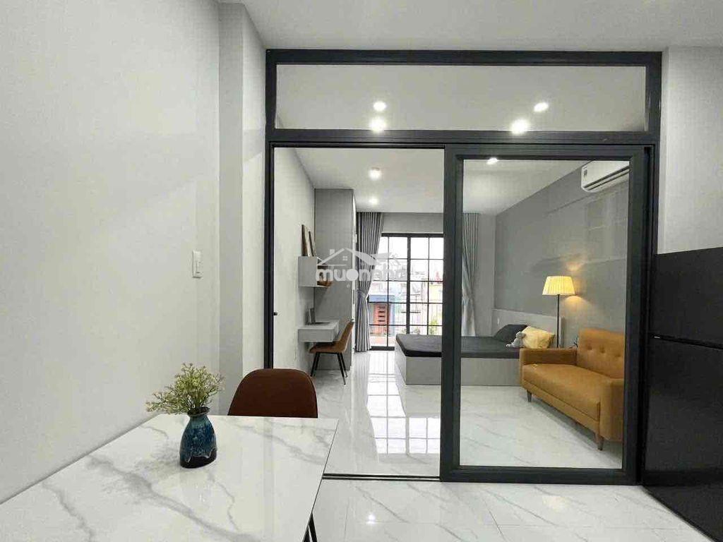 Căn hộ studio full nội thất - ngay vòng xoay lăng cha cả - ban công th - Ảnh 3