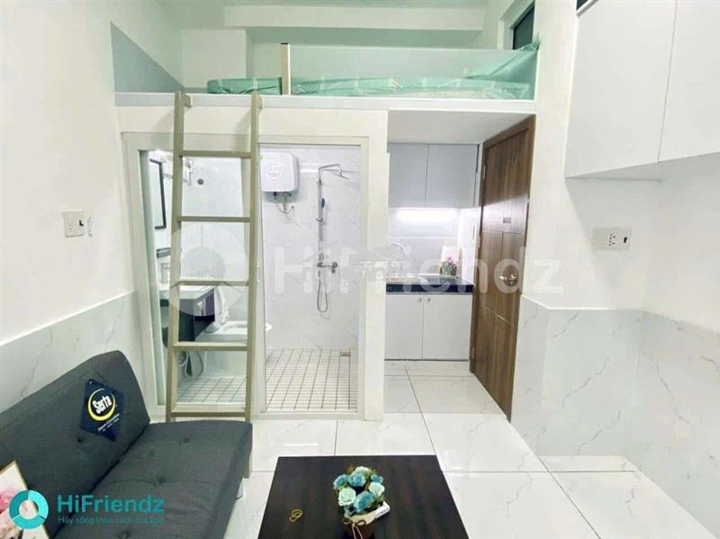 Phòng trọ cóc gác đầy đủ nội thất cửa sổ trời thoáng mát