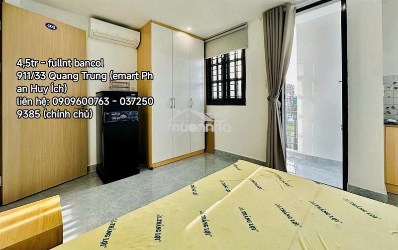 4,5tr full nột thất - bancol (emart phan huy ích,chợ cầu, cvpm qt)