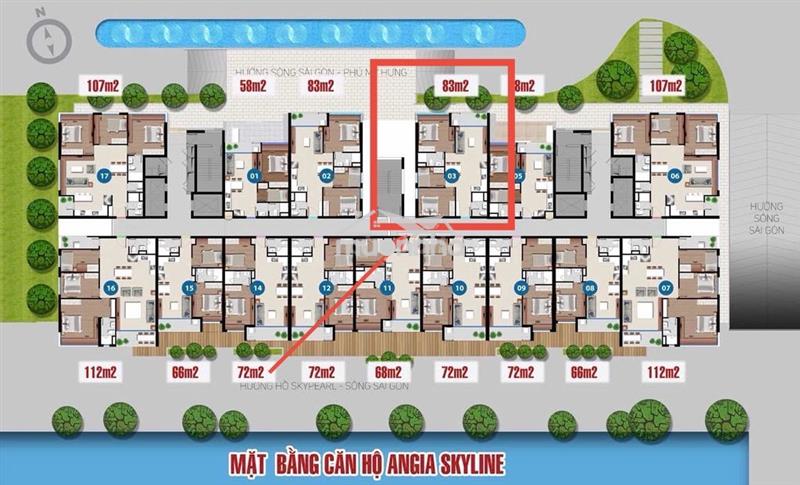 Bán căn 3pn ,83m2,an gia skyline q7 ,full nội thất,5.35 tỷ