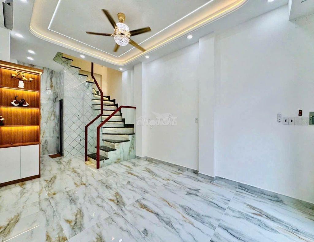 Nhà mới ở ngay trần hưng đạo, 4 tầng , 4pn, tặng nội thất, hẻm xe tải - Ảnh 3