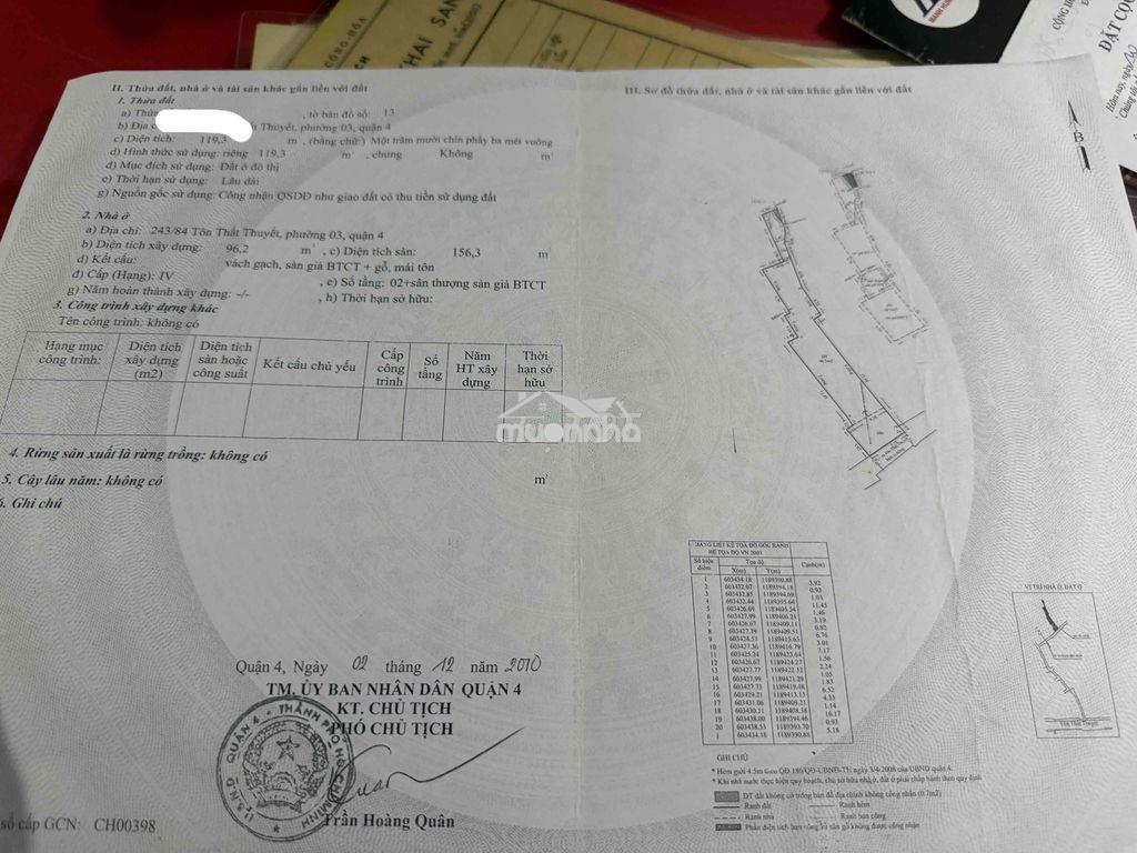 Bán nhà quận 4 hẻm rộng nhà 1 tầng 12,8m2 - Ảnh 3