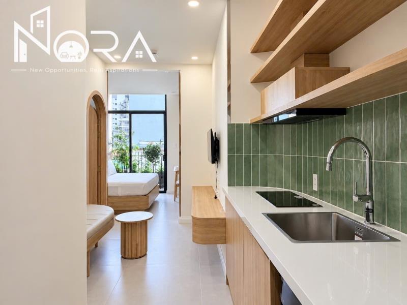 Căn hộ 1 phòng ngủ bình thạnh, mới xây, full nội thất, có ban công, máy giặt riêng, gần phú nhuận, q1, q2,...
