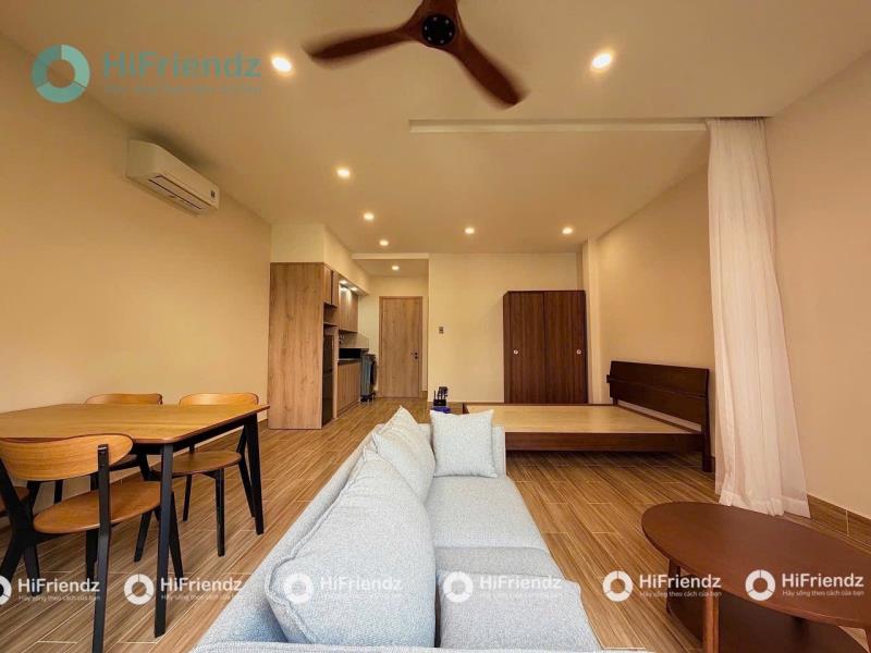 Cho thuê căn hộ studio full nội thất ban công cao cấp gần nhà ga t3- vòng xoay lăng cha cả - Ảnh 4