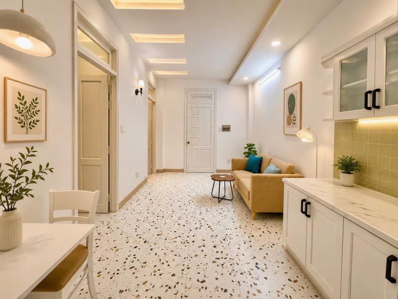 Cho thuê căn hộ 2pn full nội thất có bancol gần etown, gat3, lăng cha cả - Ảnh 2