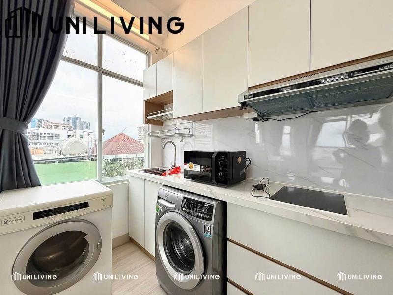 Cho thuê căn hộ tách bếp, cửa sổ full kính view thành phố, máy giặt sấy riêng – ngô tất tố, bình thạnh gần q1 & q2 - Ảnh 3