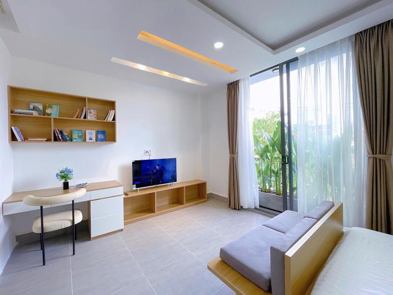 1 phòng ngủ 50m2 ban công thoáng full nội thất mới ngay hàng xanh giáp quận 1- điện biên phủ, bình thạnh  - Ảnh 2