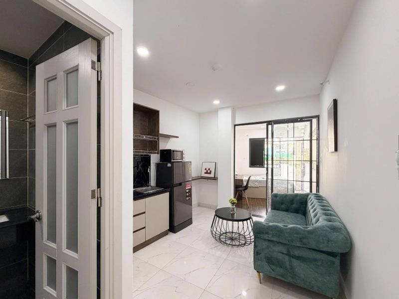 Căn hộ 1 phòng ngủ mới 100% ngay chợ bà chiểu tiện đi nơ trang long, lê quang định, quận 1, quận 3, phú nhuận