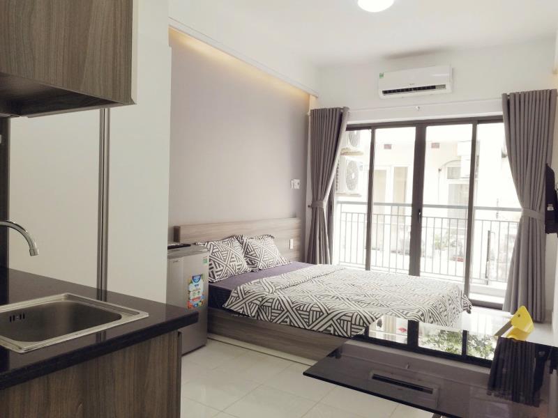 Cho thuê studio ban công lớn sư vạn hạnh quận 10 gần vạn hạnh mall full nội thất⁠