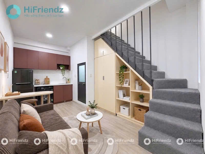 Cho thuê nguyên căn hộ có lầu có ban công thoáng mát full nội thất đường phan xích long quận phú nhuận, sát q1, q3