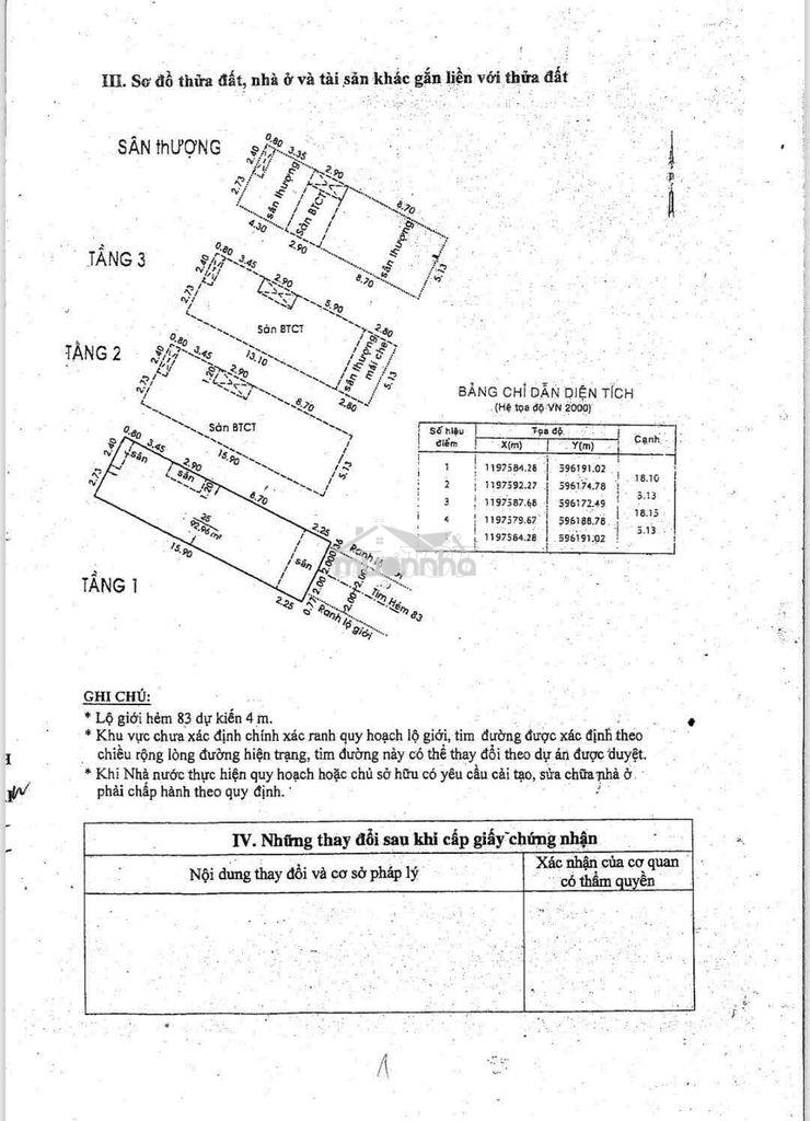 Nhà 93 m ngang 5.13 m 3 tầng 7 .5 tổi oto ngủ nhà trần thị trọng - Ảnh 3