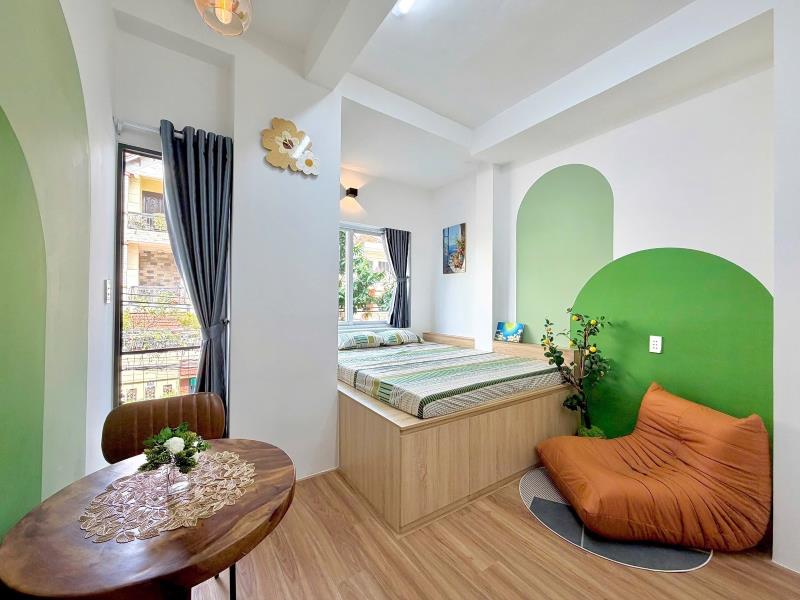 Cho thuê căn hộ 1 phòng ngủ 45m² – ban công , full nội thất, gần công viên gia định - Ảnh 3