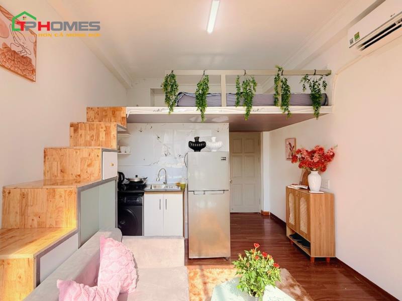 Căn hộ có gác full nội thất, cửa kính siêu thoáng - 33m2 - đoàn thị điểm, phú nhuận gần ngã tư phú nhuận 0941746163 - Ảnh 3