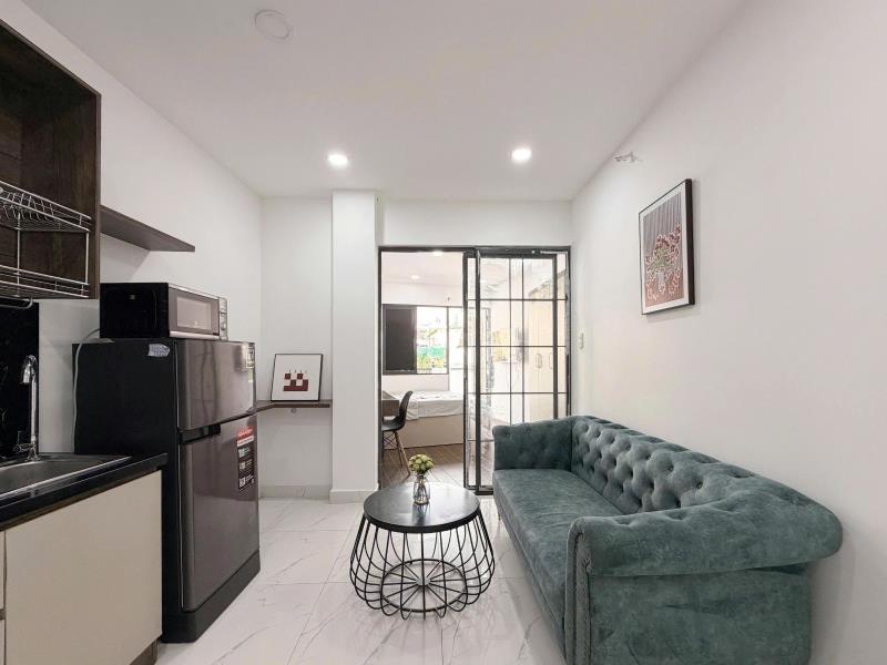 Cho thuê căn hộ 1 phòng ngủ, ban công nhà tắm có vách ngăn 42m² – trần kế xương, phú nhuận gần phan xích long, bình thạnh - Ảnh 3