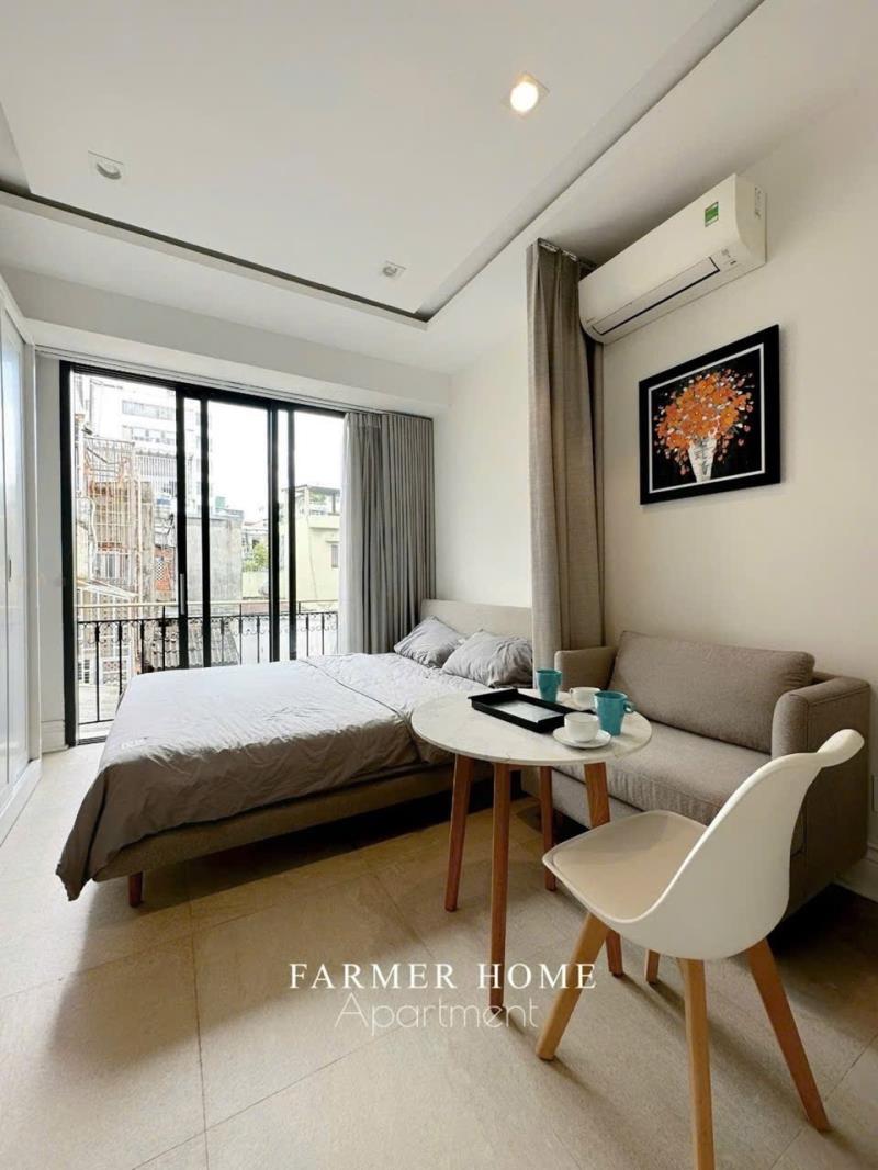 Căn hộ studio full nội thất cao cấp, thang máy, ban công thoáng hai bà trưng quận 1 gàn chợ tân định, công viên lê văn tám
