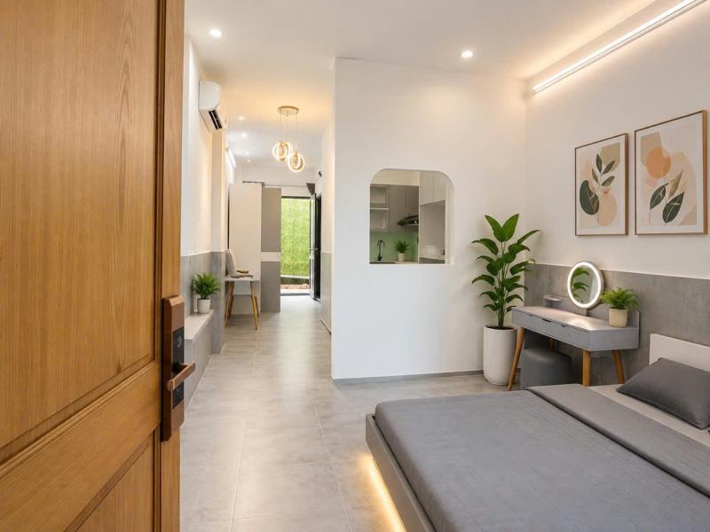 Studio tách bếp, full nội thất | gần etown – cộng hòa