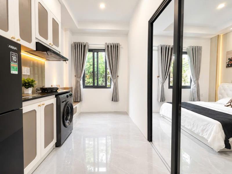 🔥 Căn hộ cho thuê có ban công 1pn tách bếp chỉ từ 1xx - gần hàng xanh - nguyễn xí - bình thạnh - Ảnh 3