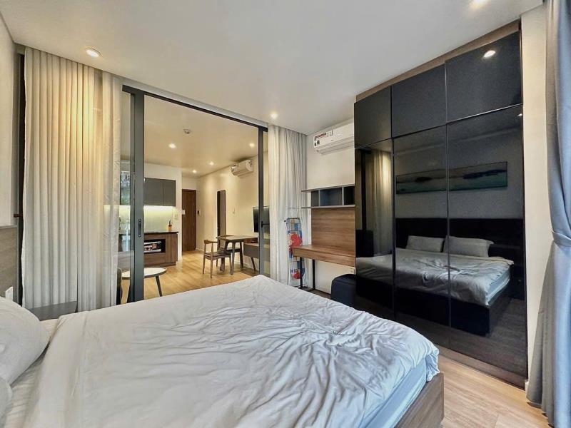Hệ thống căn hộ cao cấp 1 phòng ngủ ban công tại hoàng việt - Ảnh 3