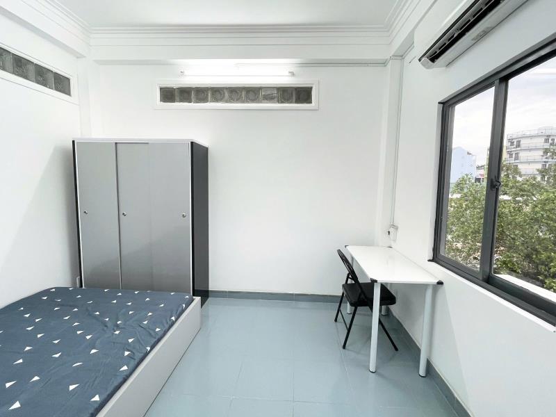 Căn hộ 1 phòng ngủ – có máy giặt riêng – cửa sổ trời thoáng – võ oanh, bình thạnh – gần đại học ngoại thương, thảo điền, quận 1
