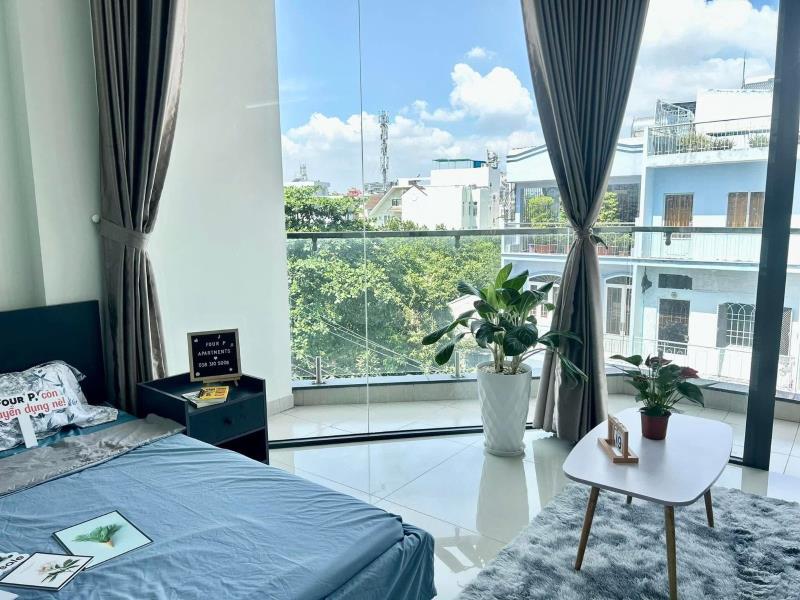 Cho thuê căn hộ 1 phòng ngủ ban công lớn ngô đức kế, bình thạnh – giáp quận 1