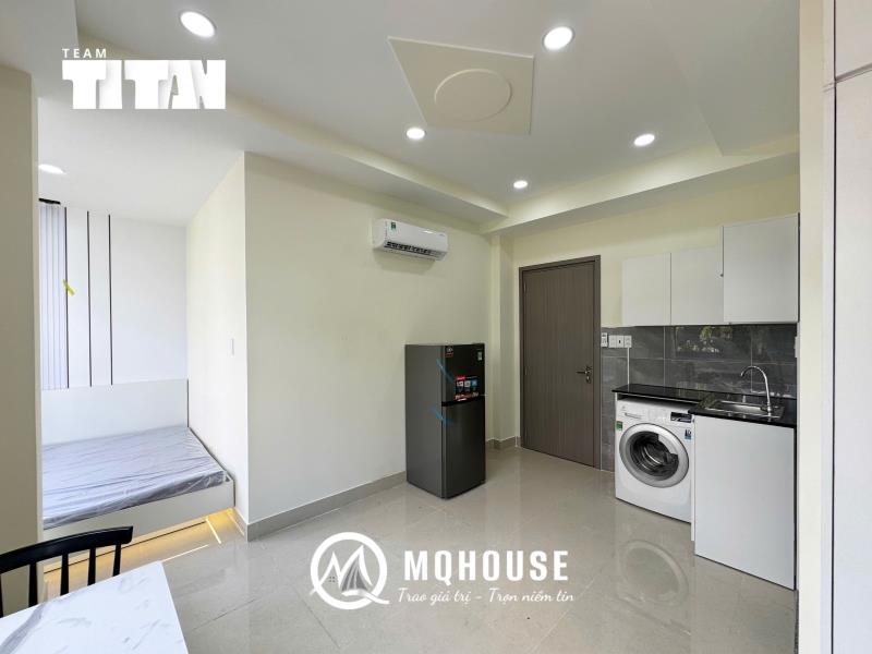 Cho thuê căn hộ có gác lửng cao ráo thoáng mát full nội thất đường nguyễn gia trí quận bình thạnh, sát đh hutech, uef - Ảnh 2