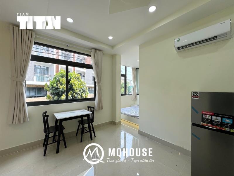 Cho thuê căn hộ có gác lửng cao ráo thoáng mát full nội thất đường nguyễn gia trí quận bình thạnh, sát đh hutech, uef - Ảnh 3