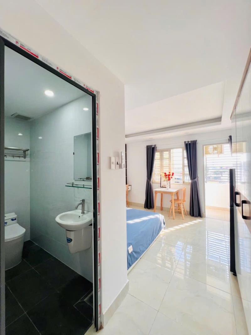 🔥 Studio ban công full nội thất – đi bộ qua đại học gia định (gdu) 🔥