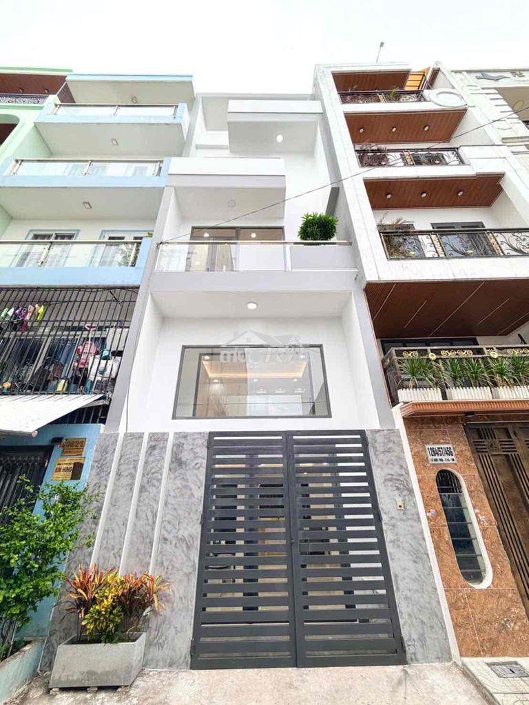 Nhà mới chính chủ 4,5x10m, 5 tầng, hẻm 2 xe hơi né nhau, lê đức thọ