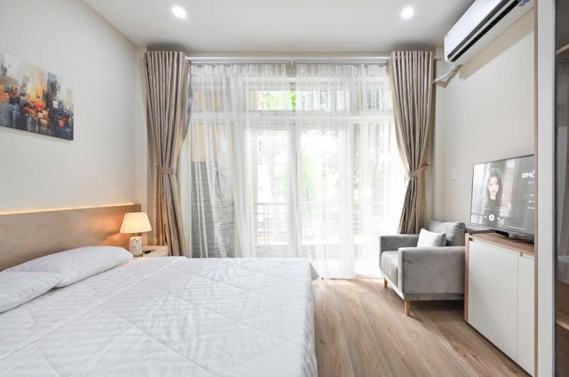 Cho thuê căn hộ 1pn full nội thất ban công thoáng mát trần quang khải quận 1 gần chơ tân định - Ảnh 4