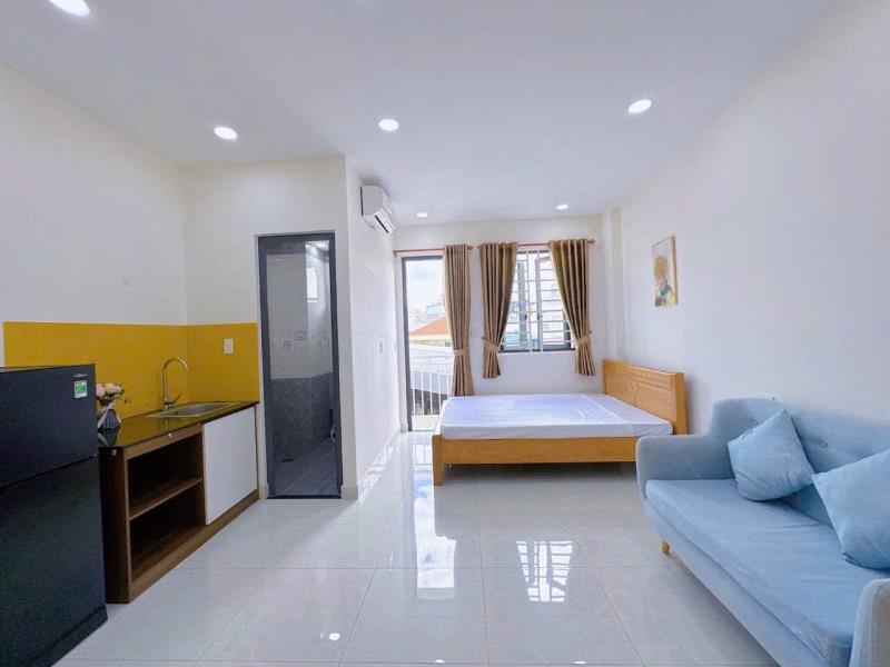 Phòng 40m2 full nội thất ban công lớn, nhà mới ngay chợ bà chiểu-nguyễn văn đậu, bình thạnh