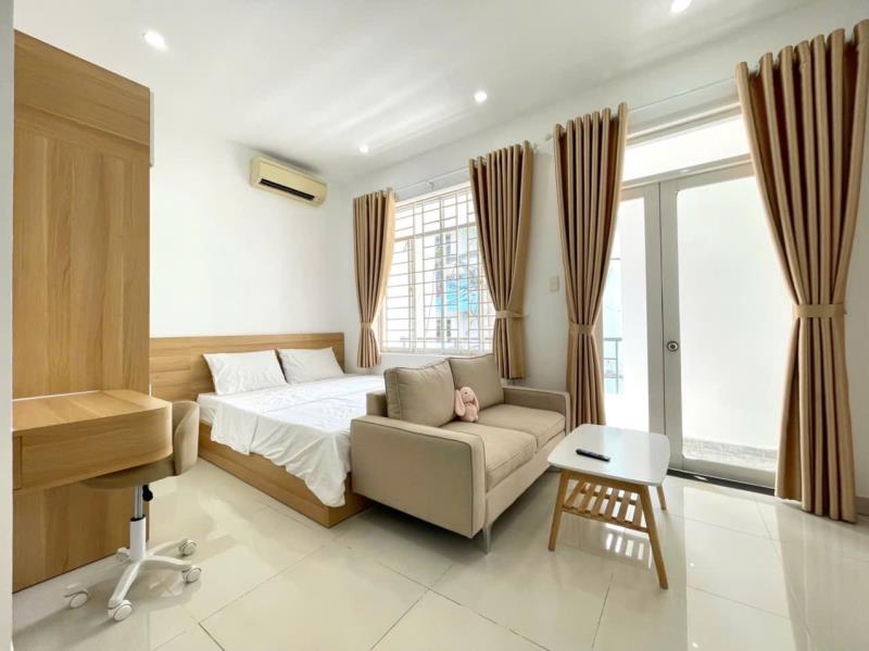 Căn hộ ban công thoáng mát full nội thất – máy giặt riêng | phan đăng lưu, bình thạnh