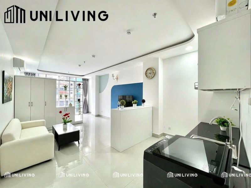Cho thuê căn hộ kính tràn view toàn cảnh, quầy bar sang xịn, full nội thất - máy giặt riêng chu văn an, bình thạnh - Ảnh 3