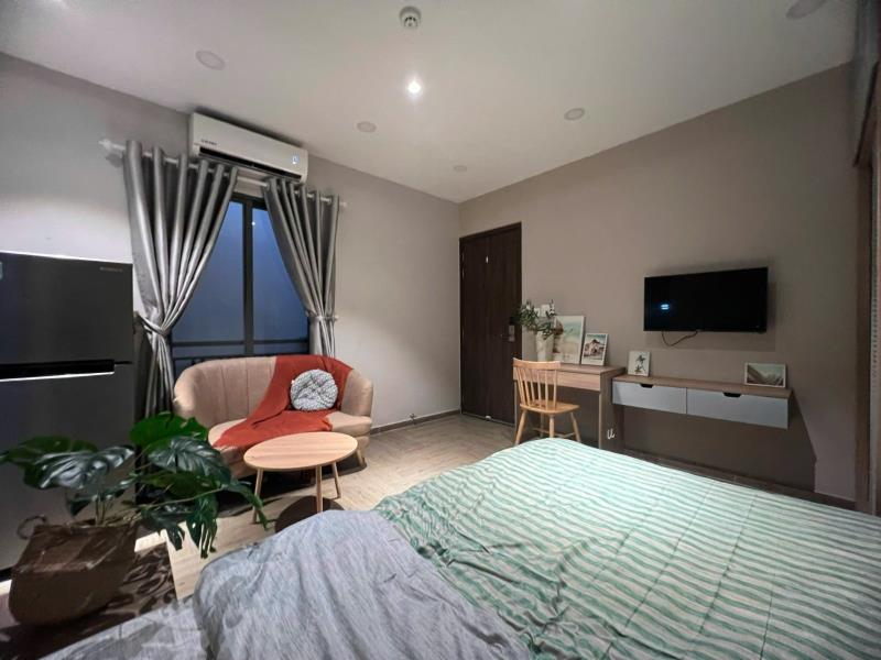 Căn hộ 1 phòng ngủ ngay nơ trang long bình thạnh_thang máy_hầm xe_bancol full nội thất giá siêu hạt dẻ !
