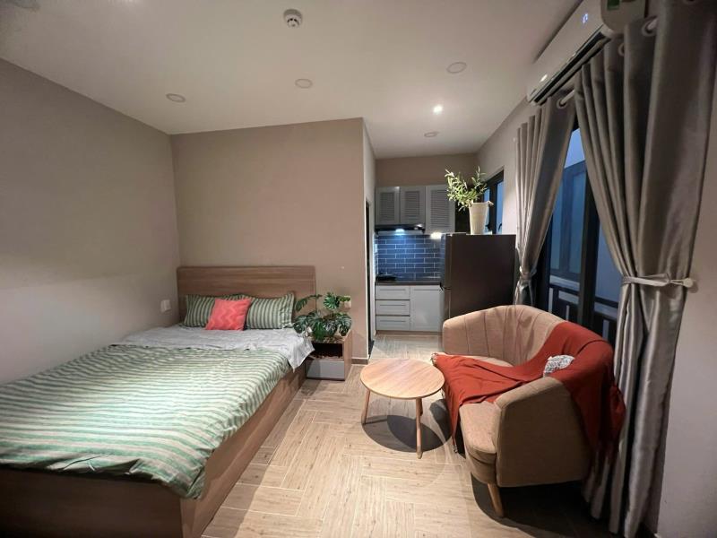 Căn hộ 1 phòng ngủ ngay nơ trang long bình thạnh_thang máy_hầm xe_bancol full nội thất giá siêu hạt dẻ ! - Ảnh 3