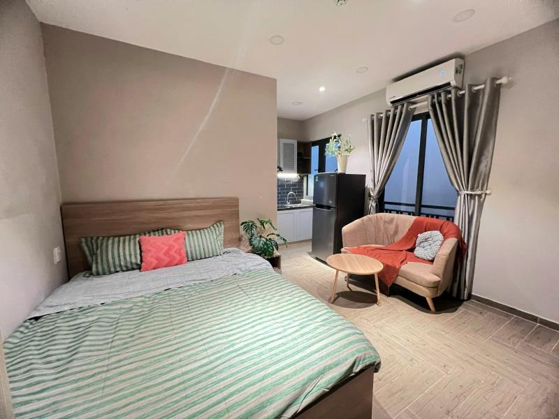 Căn hộ 1 phòng ngủ ngay nơ trang long bình thạnh_thang máy_hầm xe_bancol full nội thất giá siêu hạt dẻ ! - Ảnh 4
