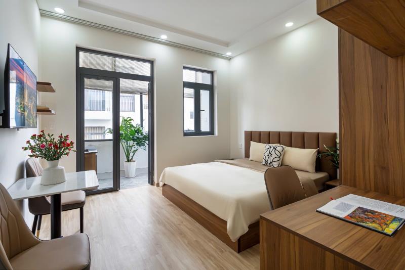 Trống sẵn căn hộ mới tinh nằm ngay bình thạnh - full nội thất - có ban công - có cửa sổ - gần quận 1 - phú nhuận 