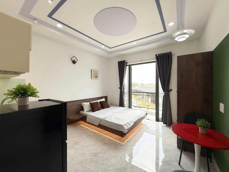Studio ban công full nội thất – vào ở là như homestay của chính mình - đường nguyễn thái sơn gần đại học văn lang - Ảnh 2