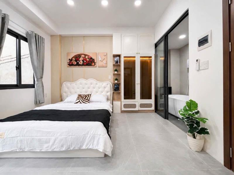 Cho thuê chung cư mini•căn hộ dịch vụ• rộng 50m•gần ngay sân bay•vòng xoay lăng cha cả•bệnh viện tâm anh •100% hình thật